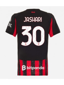 Zenske Futbalové oblečenie AC Milan Ardon Jashari #30 2025-26 Krátky Rukáv - Domáci